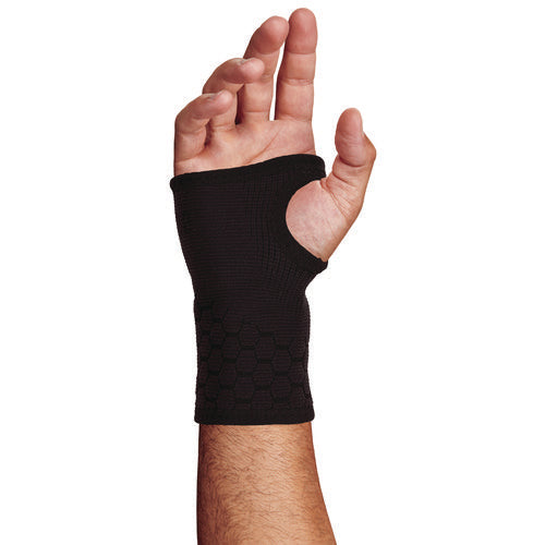 Ergodyne Proflex 660 Wrist Support Sleeve Large Fits Left Hand/right Hand Black