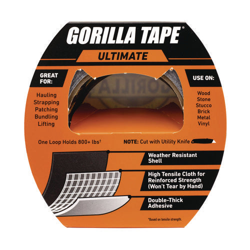 Gorilla Ultimate Tape 3" Core 1.88"x20 Yd Black