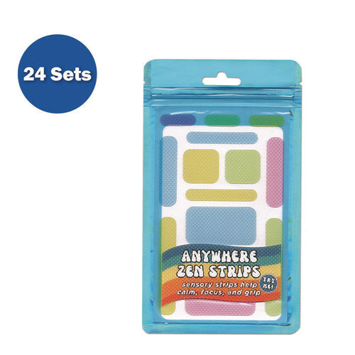 TPG Creations Anywhere Zen Strips Bumpy Assorted Pastel Colors 13/set 24 Sets/Case