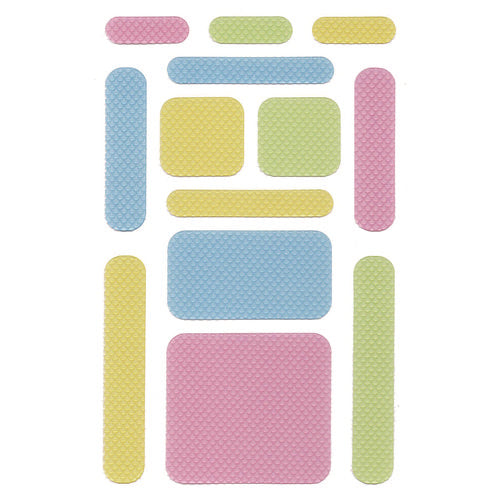 TPG Creations Anywhere Zen Strips Bumpy Assorted Pastel Colors 13/set 24 Sets/Case