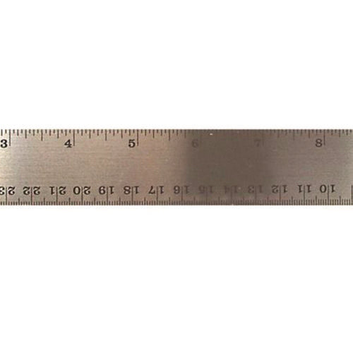 TPG Creations Stainless Steel Ruler Standard/metric 12" Long Silver 72/Case