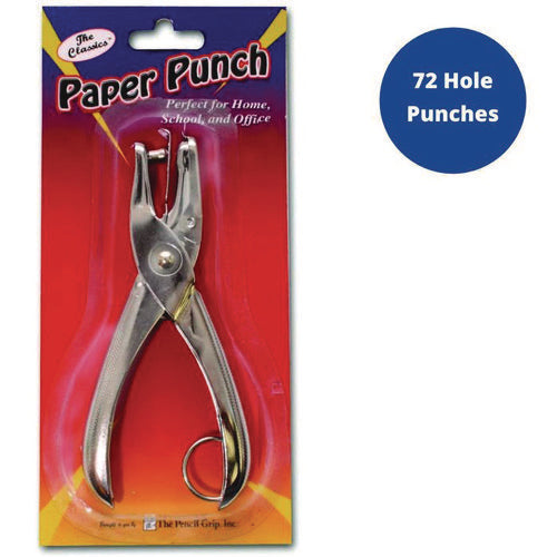 TPG Creations 15-sheet One-hole Punch 0.25" Holes Silver 72/Case