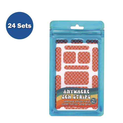 TPG Creations Anywhere Zen Strips Bumpy Checkered Pink/red 13/set 24 Sets/Case