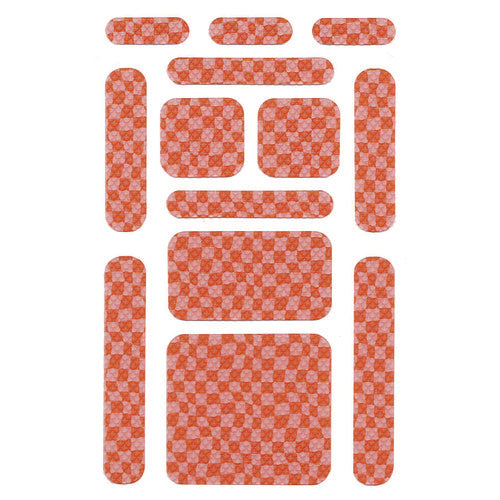 TPG Creations Anywhere Zen Strips Bumpy Checkered Pink/red 13/set 24 Sets/Case