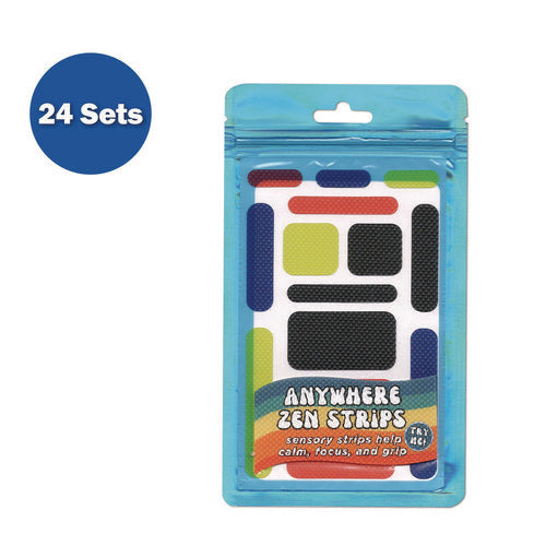 TPG Creations Anywhere Zen Strips Bumpy Assorted Primary Colors 13/set 24 Sets/Case