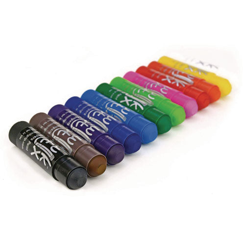 TPG Creations Kwik Stix Tempera Paint Set 12 Assorted Classic Colors 144/pack 2 Packs/Case