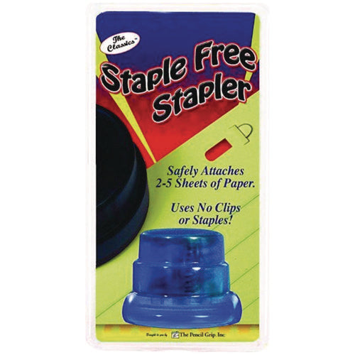 TPG Creations Staple-free Stapler 5-sheet Capacity 0.5" Throat Depth Blue 24/Case