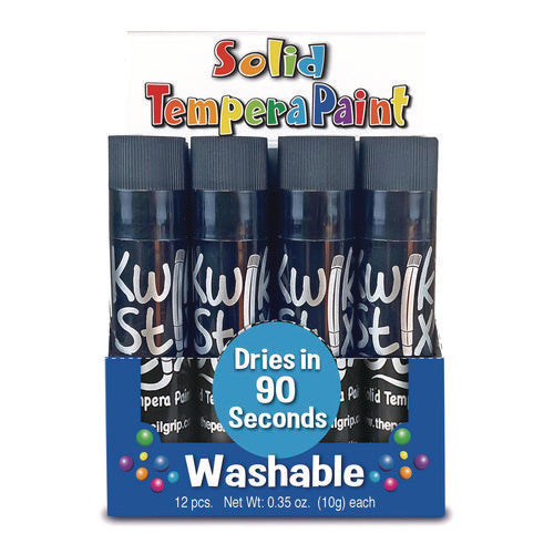 TPG Creations Kwik Stix Single Color Pack 0.7"x3.5" Black 12/pack 12 Packs/Case