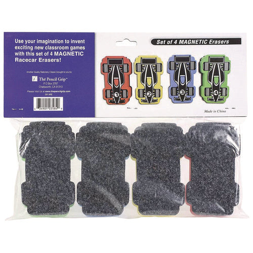 TPG Creations Magnetic Racecar Whiteboard Eraser 4.5x2.6x1 4/pack 24 Packs/Case