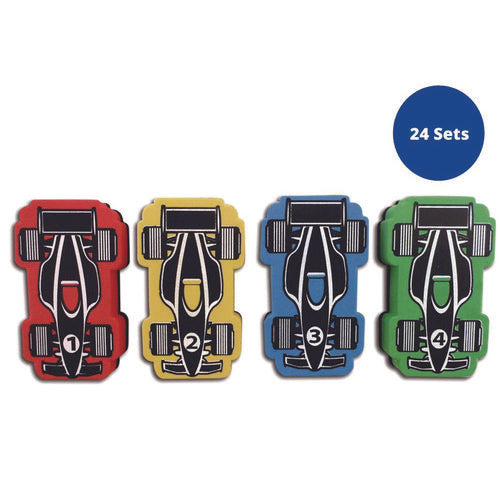 TPG Creations Magnetic Racecar Whiteboard Eraser 4.5x2.6x1 4/pack 24 Packs/Case