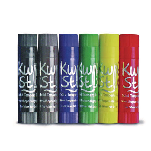 TPG Creations Kwik Stix Tempera Paint Set 0.7"x3.5" Assorted 6 Sticks/pack 24 Packs/Case