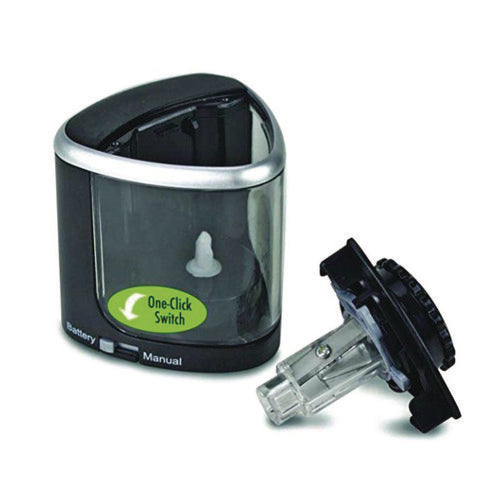 TPG Creations 2-in-1 Sharpener Battery/manual-powered 6.13x3 Black 24/Case