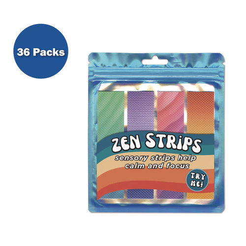 TPG Creations Zen Strips Bumpy Gradient Assorted Colors 4/set 36 Sets/Case