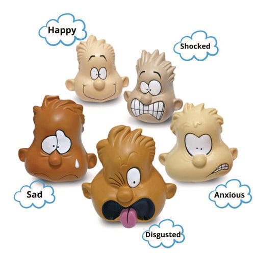 TPG Creations Feeling Heads Expression Set Assorted Colors 5/set 10 Sets/Case