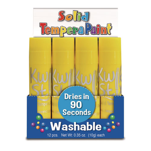 TPG Creations Kwik Stix Single Color Pack 0.7"x3.5" Yellow 12/pack 12 Packs/Case