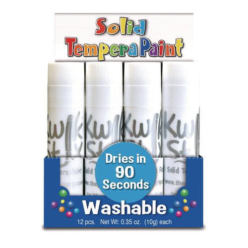 TPG Creations Kwik Stix Single Color Pack 0.7"x3.5" White 12/pack 12 Packs/Case