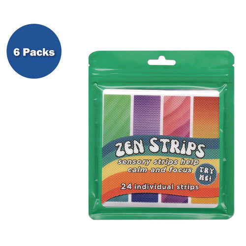 TPG Creations Zen Strips Bumpy Gradient Classpack Assorted Colors 24/set 6 Sets/Case
