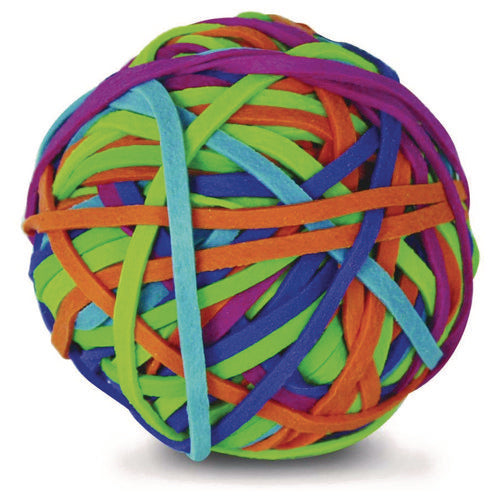 TPG Creations Rubber Band Ball 2.5" Diameter Assorted Colors 250 Bands/ball 36/Case