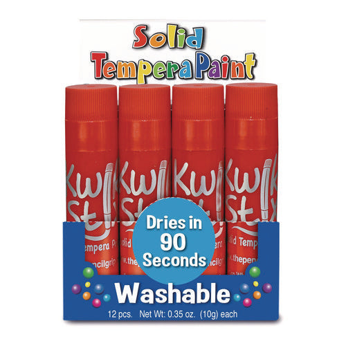 TPG Creations Kwik Stix Single Color Pack 0.7"x3.5" Red 12/pack 12 Packs/Case