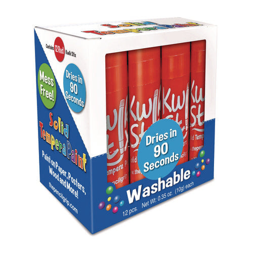 TPG Creations Kwik Stix Single Color Pack 0.7"x3.5" Red 12/pack 12 Packs/Case