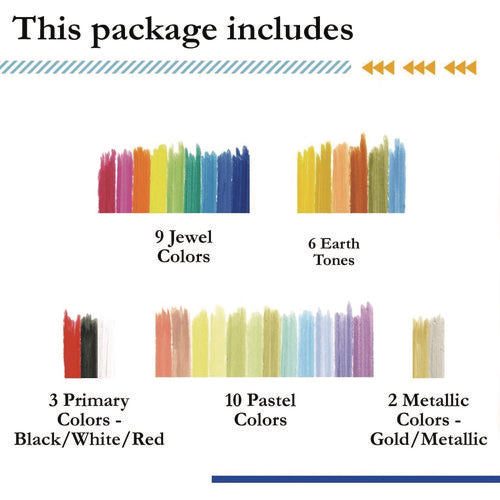 TPG Creations Kwik Stix Tempera Paint Set 30 Assorted Colors 30/pack 6 Packs/Case