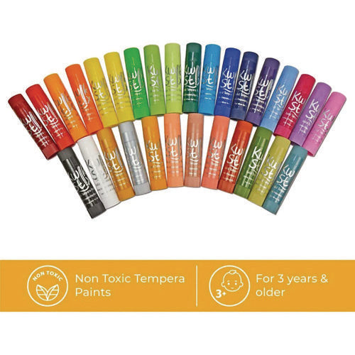 TPG Creations Kwik Stix Tempera Paint Set 30 Assorted Colors 30/pack 6 Packs/Case