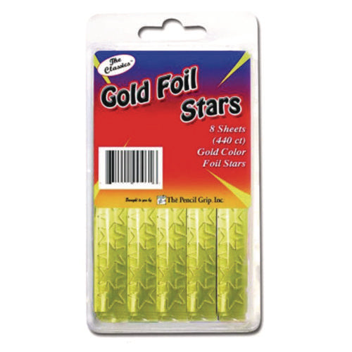 TPG Creations Foil Star Stickers Gold 55/sheet 8 Sheets/pack 72 Packs/Case