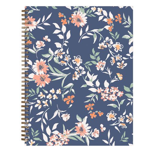 Blue Sky One Tree Planted Effie Weekly/monthly Planner Floral Artwork 11"x8.5" Blue/peach/green Cover 12-month (jan-dec): 2025