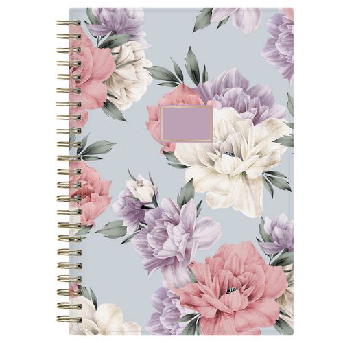 Blue Sky Tula Weekly/monthly Planner Floral Artwork 8"x5" Purple/pink/white Cover 12-month (jan To Dec): 2025