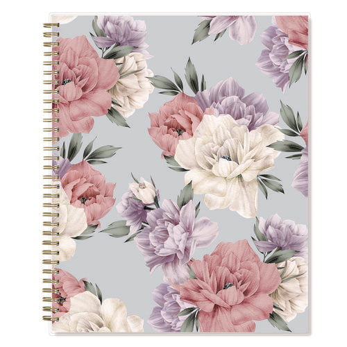 Blue Sky Tula Weekly/monthly Planner Floral Artwork 11"x8.5" Purple/pink/white Cover 12-month (jan To Dec): 2025