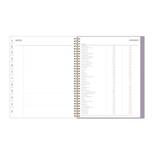 Blue Sky Tula Weekly/monthly Planner Floral Artwork 11"x8.5" Purple/pink/white Cover 12-month (jan To Dec): 2025