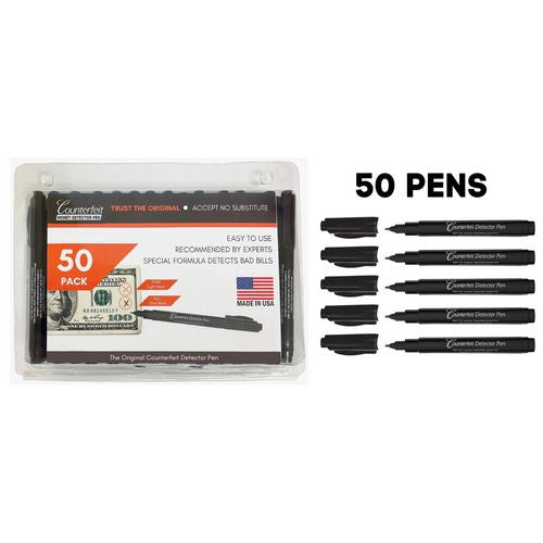 Dri-Mark Counterfeit Bill Detector Marker Pen 3x7.25x0.6 Black 50/pack