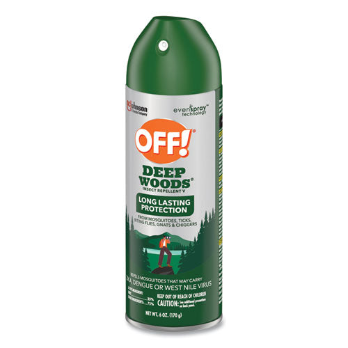 OFF! Deep Woods Insect Repellent 6 Oz Aerosol Spray 12/Case