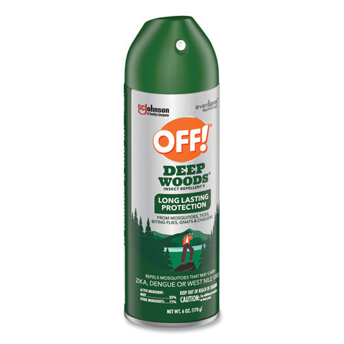 OFF! Deep Woods Insect Repellent 6 Oz Aerosol Spray 12/Case