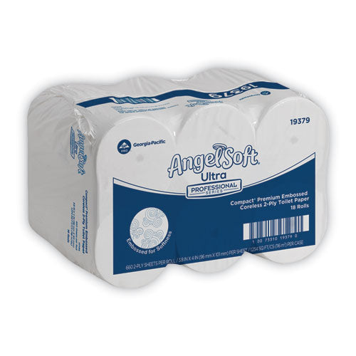 Georgia Pacific Professional Angel Soft Ps Compact Coreless Premium Bathroom Tissue 2-ply White 660 Sheets/roll 18/Case