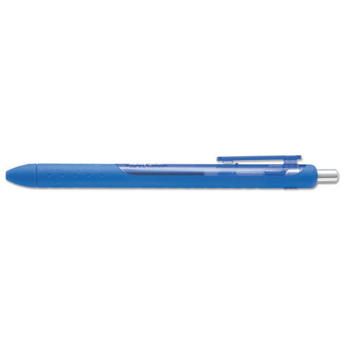 Paper Mate Inkjoy Gel Pen Retractable Medium 0.7 Mm Blue Ink Blue Barrel Dozen