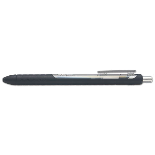 Paper Mate Inkjoy Gel Pen Retractable Medium 0.7 Mm Black Ink Black Barrel Dozen