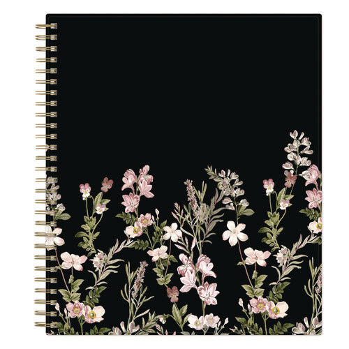 Blue Sky Nevaeh Monthly Planner Floral Artwork 10x8 Black/multicolor Cover 12-month (jan To Dec): 2025