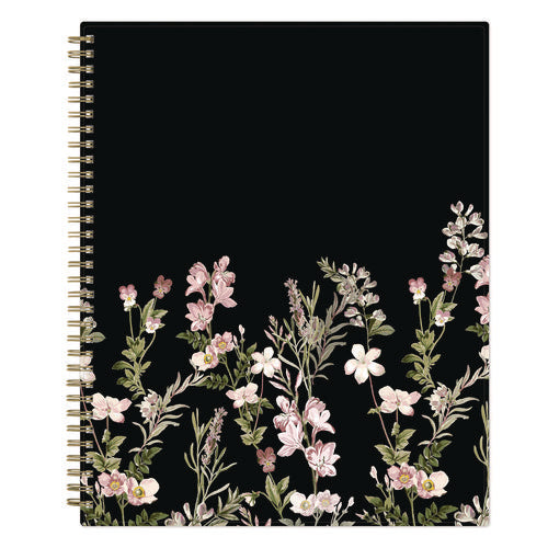 Blue Sky Nevaeh Weekly/monthly Planner Floral Artwork 11x8.5 Black/multicolor Cover 12-month (jan To Dec): 2025