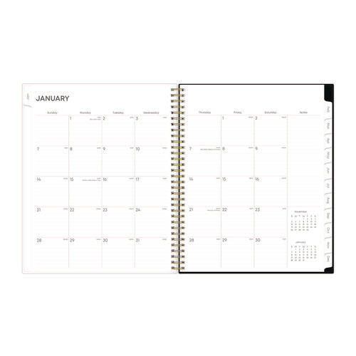 Blue Sky Nevaeh Weekly/monthly Planner Floral Artwork 11x8.5 Black/multicolor Cover 12-month (jan To Dec): 2025