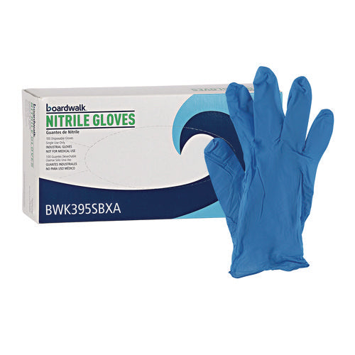 Boardwalk Disposable Powder-free Nitrile Gloves Small Blue 5 Mil 100/box 10 Boxes/Case