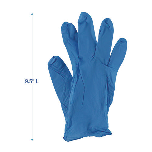 Boardwalk Disposable Powder-free Nitrile Gloves Small Blue 5 Mil 100/box 10 Boxes/Case