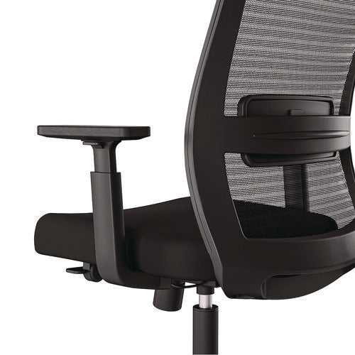 Alera Ashdale Ergonomic Fabric Swivel Task Chair Supports Up To 275 Lb 18.15 To 21.89 Seat Height Black Seat/back Black Base