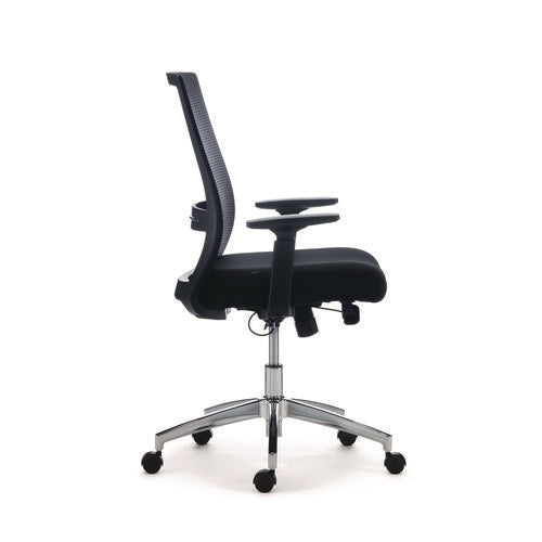 Alera Ashdale Ergonomic Fabric Swivel Task Chair Supports Up To 275 Lb 18.15 To 21.89 Seat Height Black Seat/back Black Base