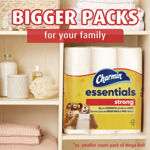 Charmin Essentials Strong Bathroom Tissue Septic Safe 1-ply White 429/roll 12 Rolls/pack