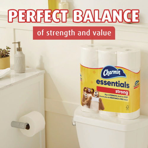 Charmin Essentials Strong Bathroom Tissue Septic Safe 1-ply White 429/roll 12 Rolls/pack