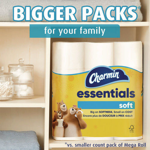 Charmin Essentials Soft Bathroom Tissue Septic Safe 2-ply White 330 Sheets/roll 12 Rolls/Case