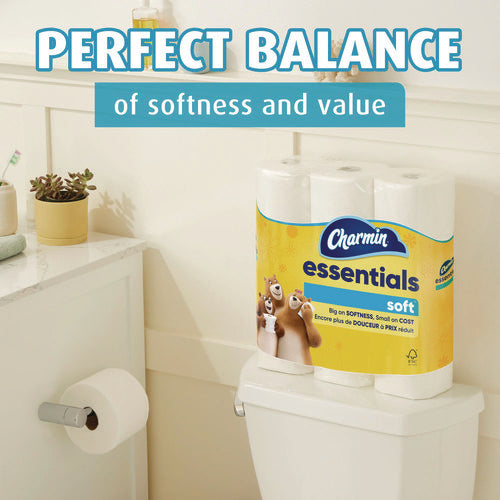 Charmin Essentials Soft Bathroom Tissue Septic Safe 2-ply White 330 Sheets/roll 12 Rolls/Case