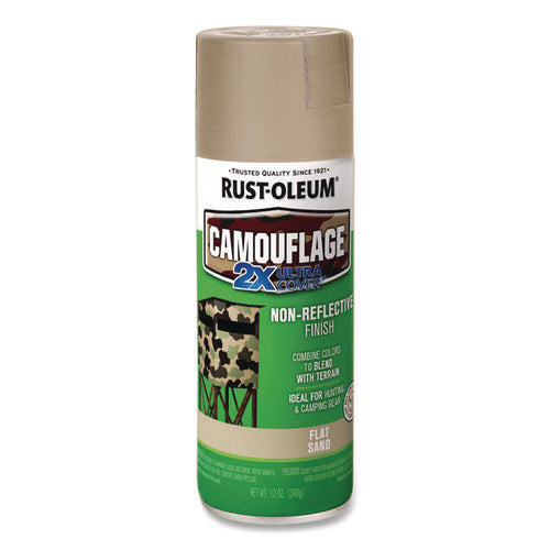 Rust-Oleum Camouflage Spray Paint Flat Sand 12 Oz Aerosol Can 6/Case