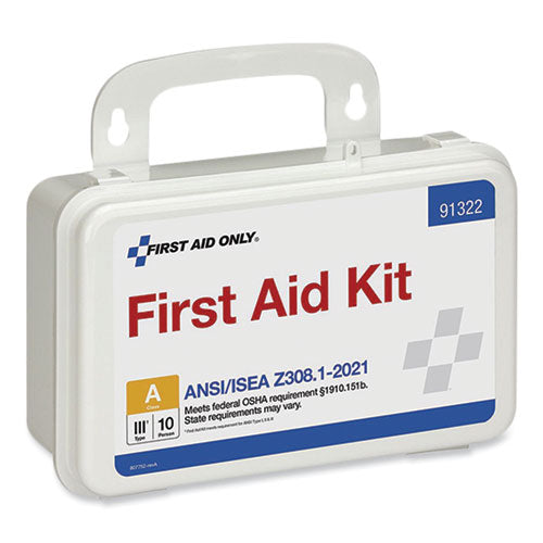 First Aid Only Ansi 2021 First Aid Kit For 10 People 76 Pieces Plastic Case